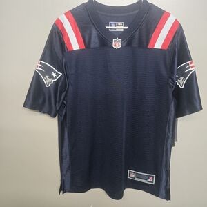 New England Patriots 2020 NFL Nike Team Jersey Shirt Mens M Blue Blank NWT
